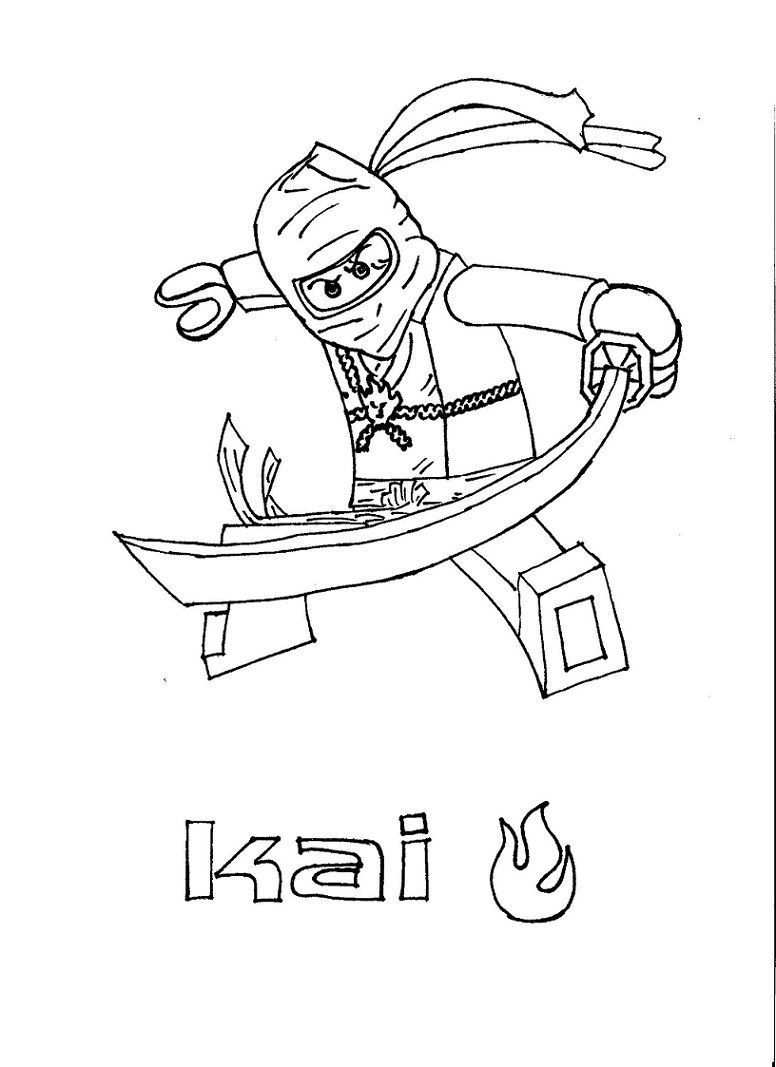 Kleurplaat Lego Ninjago Lloyd