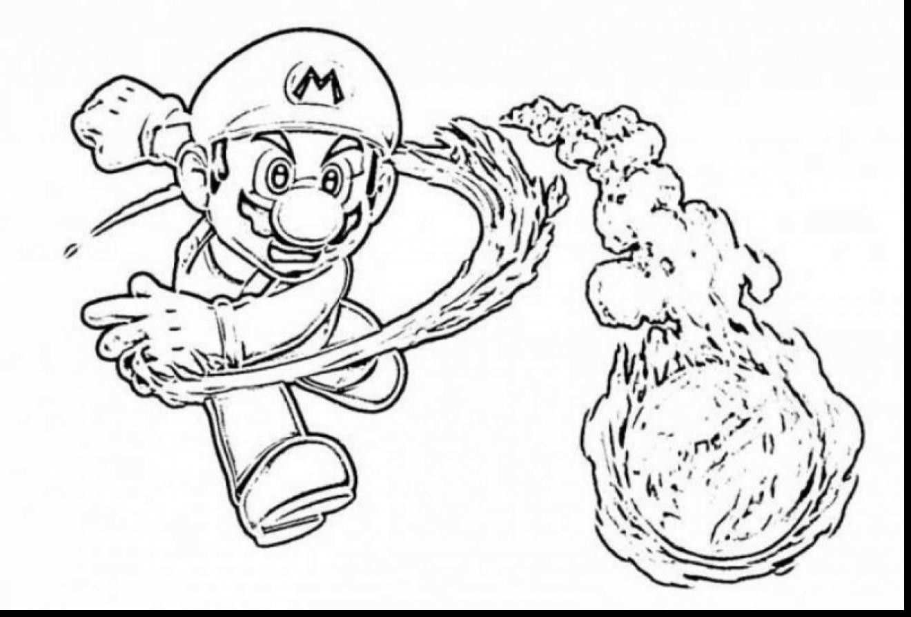 Kleurplaat Mario Odyssey