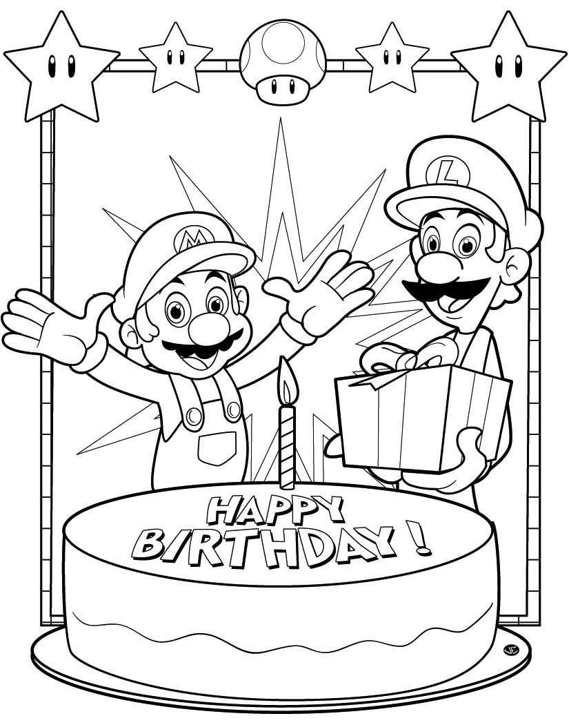 Kleurplaat Mario Party 9