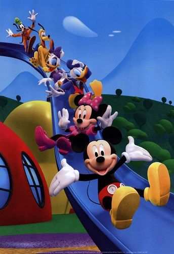 Kleurplaat Mickey Mouse Clubhuis