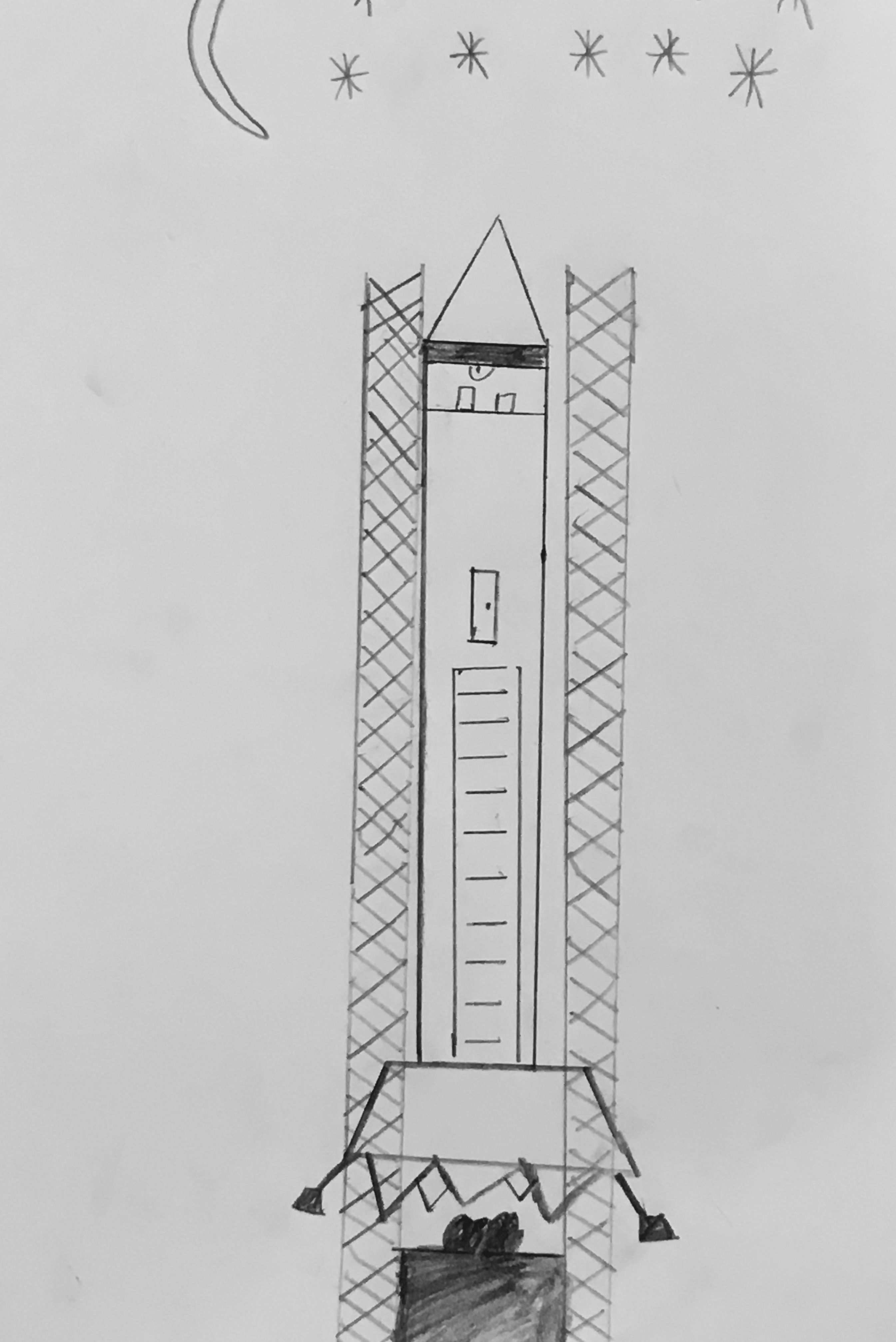 Kleurplaat Raket