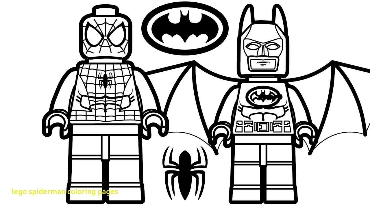 Kleurplaat Spiderman Lego