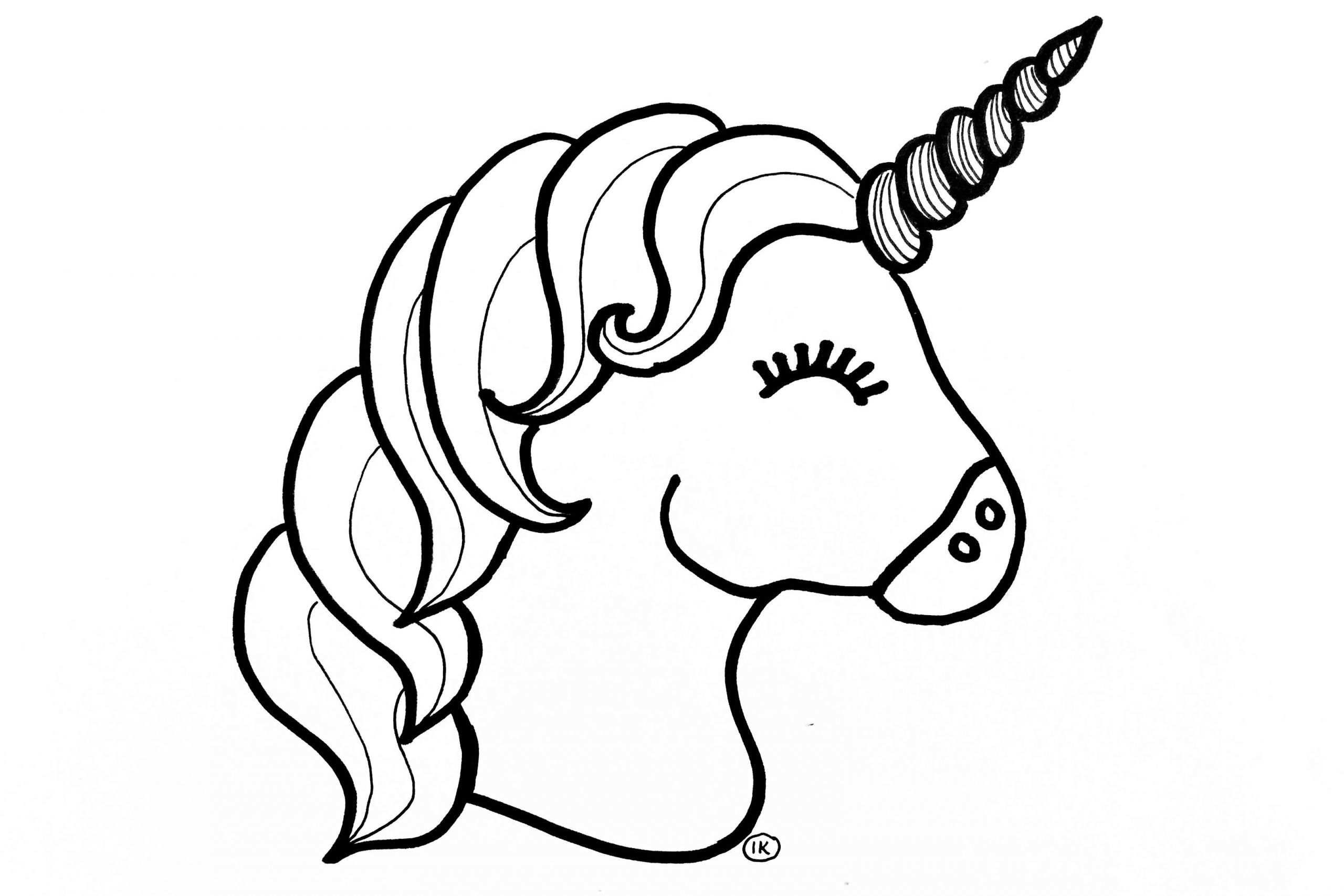 Kleurplaat Unicorn