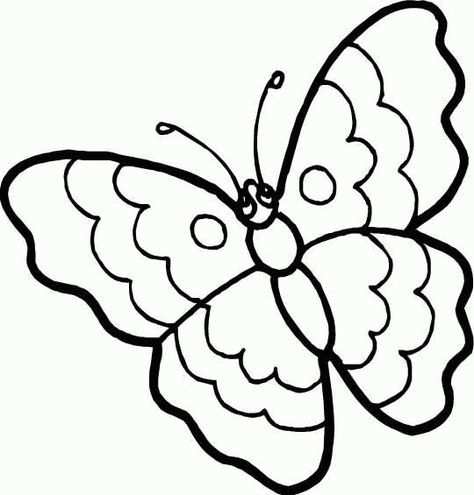 Kleurplaat Vlinder Bloem