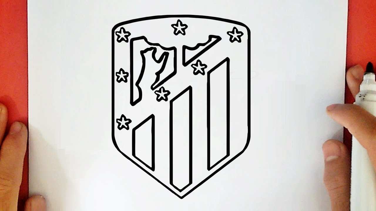 Kleurplaat Voetbal Logo Atletico Madrid