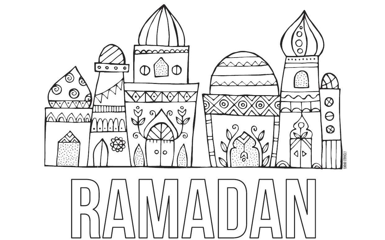 Ramadan Kalender Kleurplaat