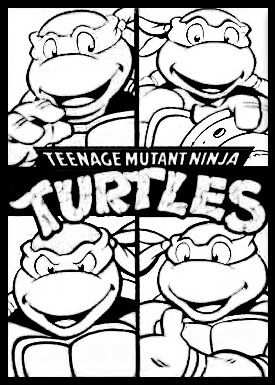 Teenage Mutant Ninja Turtles Kleurplaat